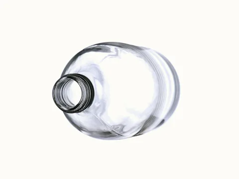 Clear Glass Beverage Bottle — view 4