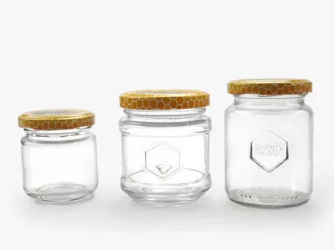 Honey Containers Glass Jars with Lids — view 1