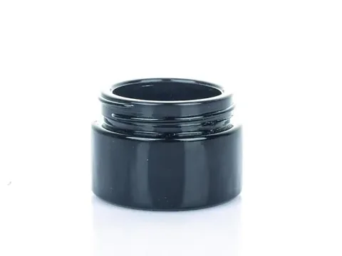 Black Dark UV Violet Glass Weed Cannabis Stash Jars — view 5