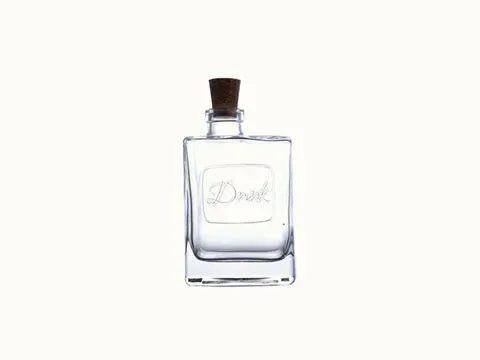 Clear Fruit Wine Glass Bottle — view 2