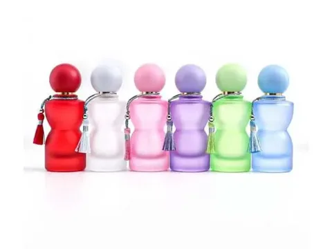 Frosted Glass Perfume Bottles With Spray — view 1