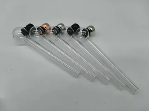 Glass Oil Dab Smoking Pipes With Metal Filter