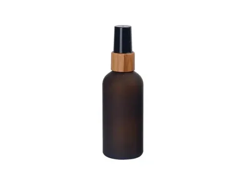 Frosted Amber Glass Fine Mist Spray Bottle
