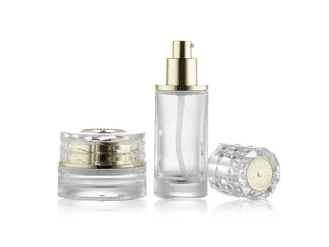 Glass Cosmetic Jars with Lids — view 2