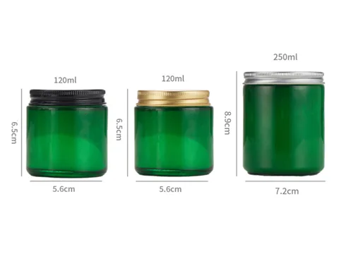 Matte Black / Green / Blue Glass Candle Jar — view 6