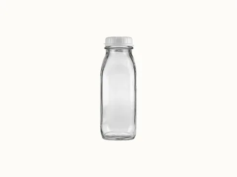 Tall Pint Glass Milk Bottles With Thick Sides with