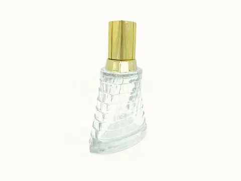Glass Perfume Bottles with ABS Golden Caps — view 1