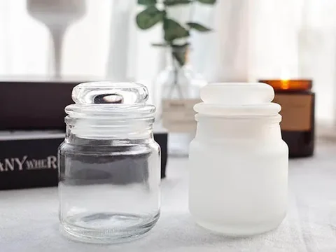 Candle Jars with Lid Logo