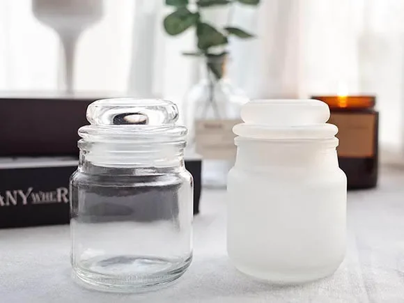 Candle Jars with Lid Logo — main view