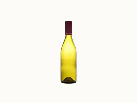 Green Glass Rhine Red Wine Bottle — view 1