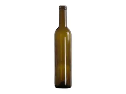 Bordeaux Amber Glass Wine Bottle