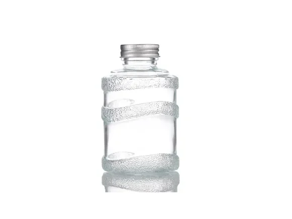 Round Glass Juice Bottles — main view