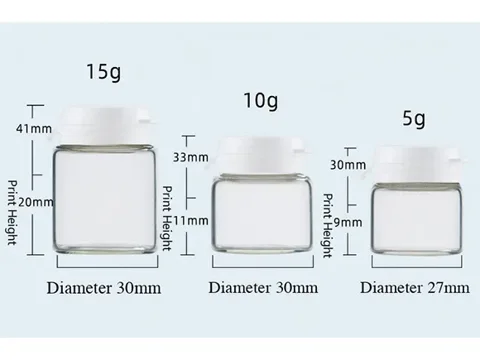 Glass Cosmetic Jars With Tear-off Cap — view 2