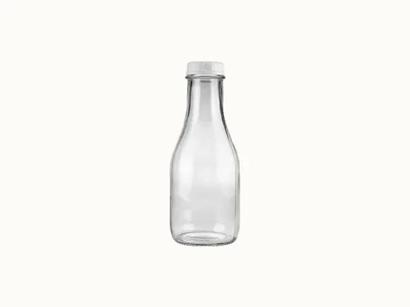 Quart Glass Milk Bottle With Lid — main view