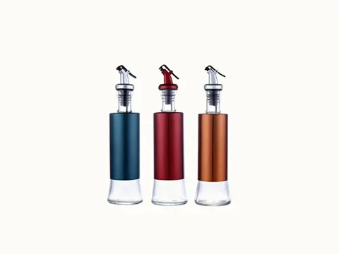 Clear Glass Leakproof Oil Bottle