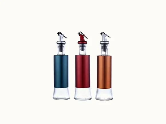 Clear Glass Leakproof Oil Bottle — main view