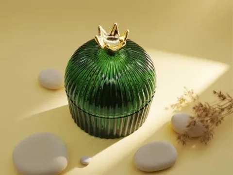Round Glass Container Jar — view 4