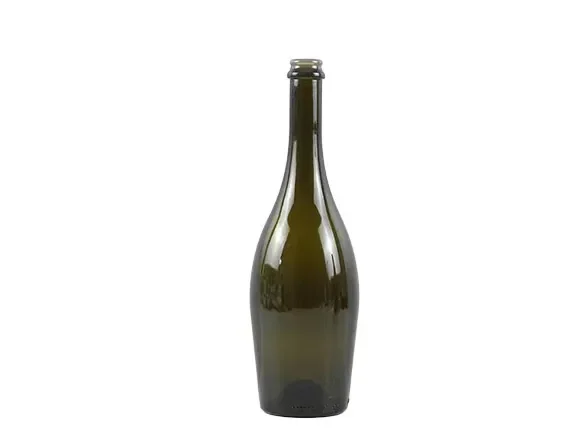 Brown Glass Champagne Sparkling Wine Bottles in — main view