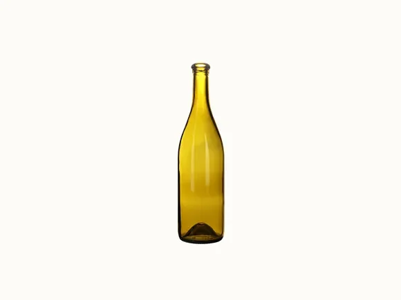 Cork Green Sparkling Wine Glass Bottle — main view