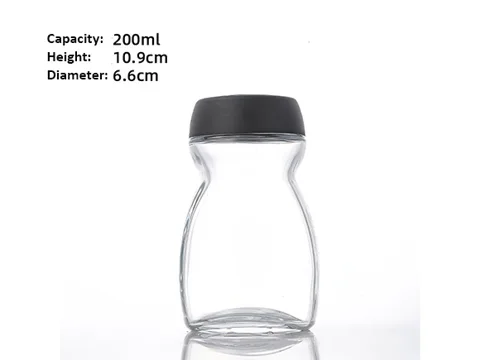 Glass Coffee Jars with Lids Food Storage Container — view 2