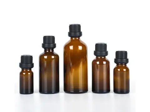 Amber Dropper Bottles