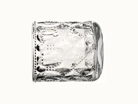 Clear Embossed Glass Cups — view 3