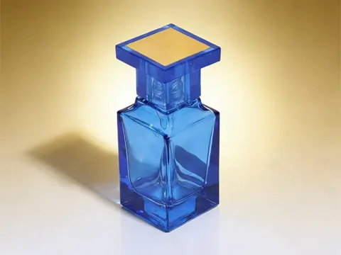 Square Fancy Glass Perfume Bottles with Caps — view 9