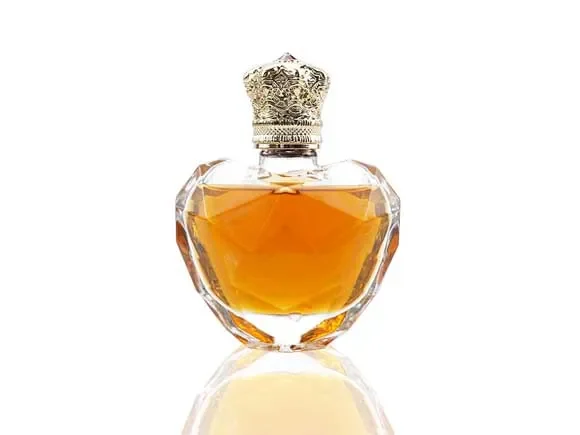 Elegant Heart Perfume Crimp Spray Bottles With Lids — main view