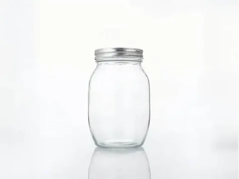 Square Round Glass Jars