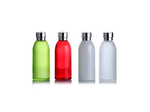 Red cosmetic bottle lotion bottle skincare