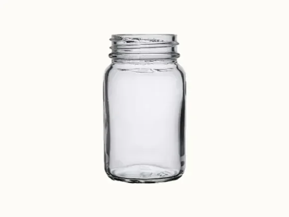Clear Glass Spice Jar — main view
