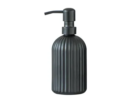 Matte Black Luxurious Glass Soap Bottle