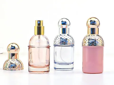 Small Glass Perfume Spray Bottles With Caps — view 4