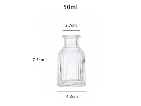 Curved Elegant Glass Diffuser Bottle — view 2
