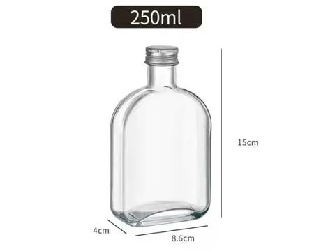 () () Glass Beverage Bottles With Lids — view 4