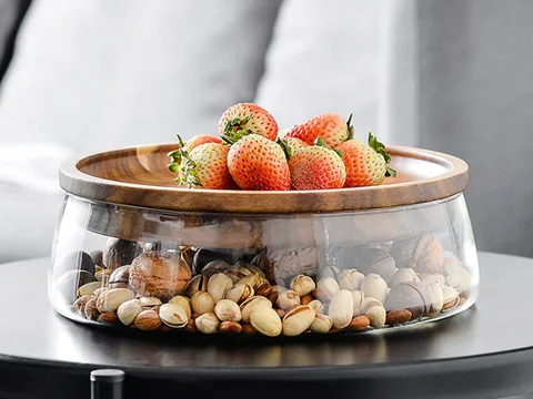 Nut Fruits Glass Food Storage Jar Container — view 2