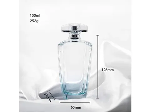 Super Flint Glass Perfume Bottles with Heavy Base — view 2