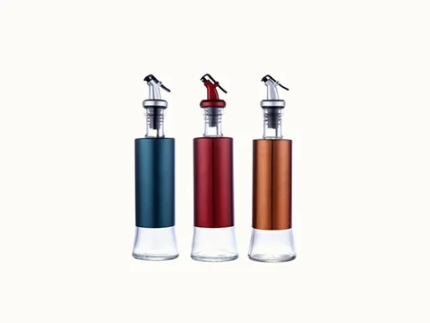Clear Glass Leakproof Oil Bottle — view 4