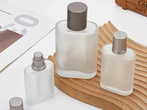 Frosted In-Stock Glass Perfume Bottles — view 6