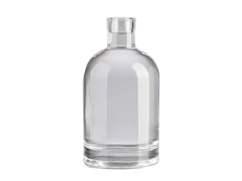 Round Glass Liquor Bottles Whiskey Vodka — view 1