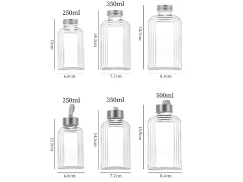 Stripes Clear Glass Liquor Beverage Juice Cold Brew Coffee — view 2