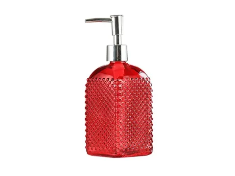 Colorful Hand Soap in Glass Bottle