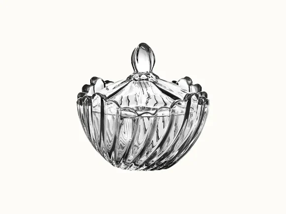 High White Glass Candy Jars With Lid — main view
