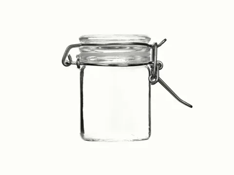 Clear Glass Kitchen Storage Canister Mason Jars — view 1