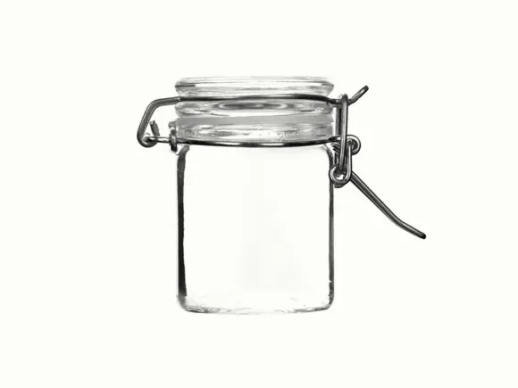Clear Glass Kitchen Storage Canister Mason Jars — main view