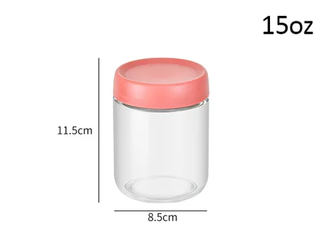 Glass Food Storage Jars with Lids — view 3