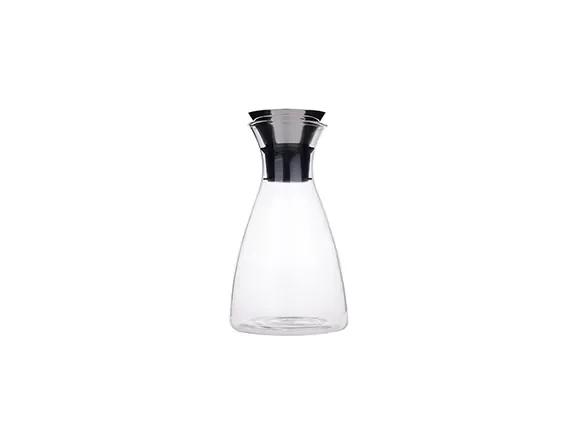 Clear Glass Teapot Jar — main view