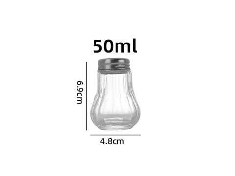 Small Glass Spice Jars with Lids — view 4
