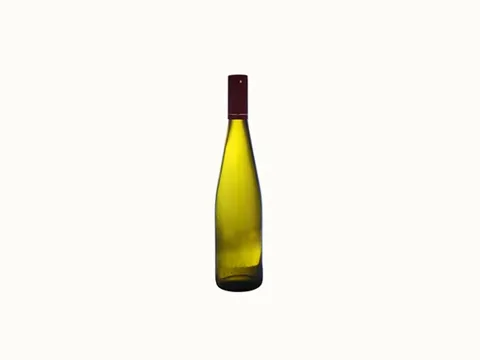 Green Glass Alsace Wine Bottle