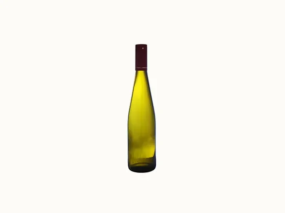 Green Glass Alsace Wine Bottle — main view